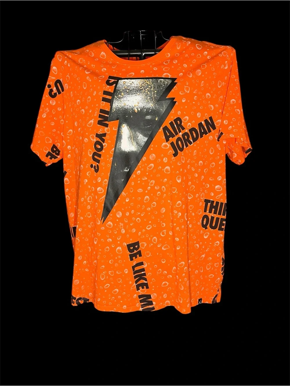 Jordan x Gatorade Be Like Mike Orange Graphic Tee 3XL AJ1165-819